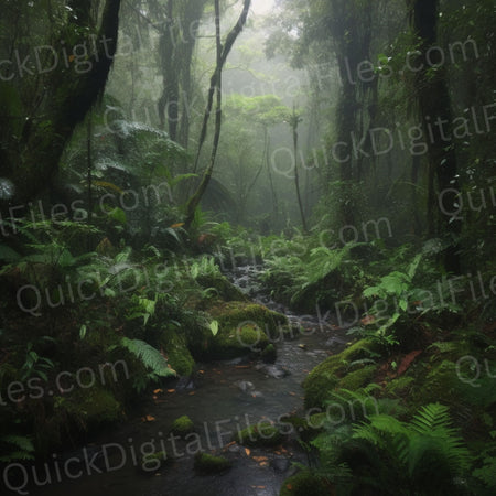 serene rainforest ground light photo stock photo