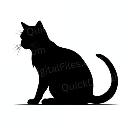 Simple cat shape PNG for DIY projects