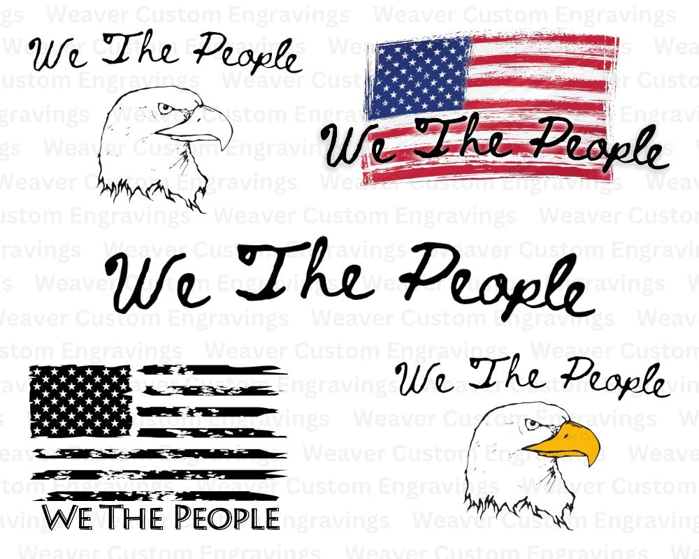  'We The People' - Patriotic Digital Designs Pack Download