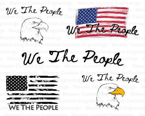 We The People - 5 Image Pack Bundle: PNG SVG PDF