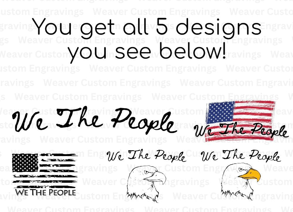 we the people American flag eagle clipart svg png jpeg files