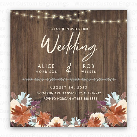 "Printable Minimalist Wedding Invite Design"