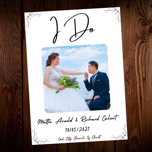 Customize Your Wedding with the 'I DO' Program Template