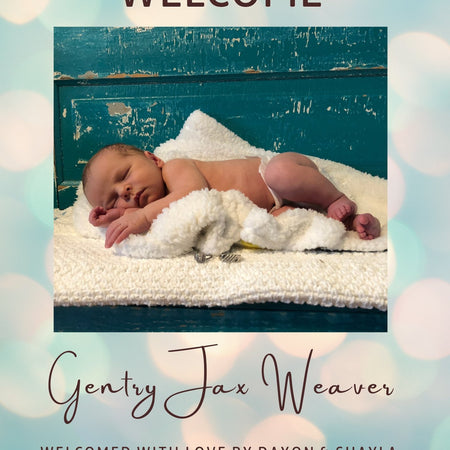 "Customizable Welcome Baby Birth Announcement Card Template"