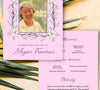 'Woman's Funeral Program Template' - Customizable & Downloadable