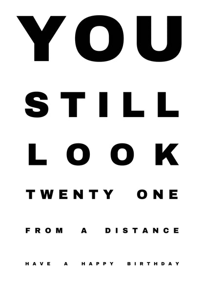 "Customizable Optometrist Style Birthday Greeting Card"