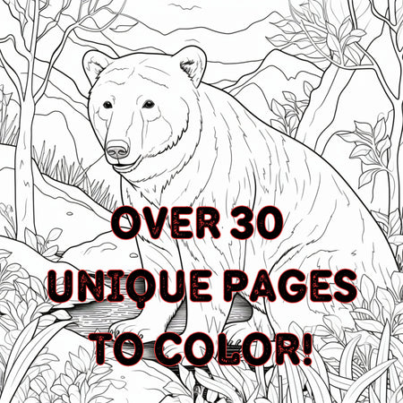 "Intricate Zoo Animal Coloring Pages for Relaxation and Learning" adult coloring book pages