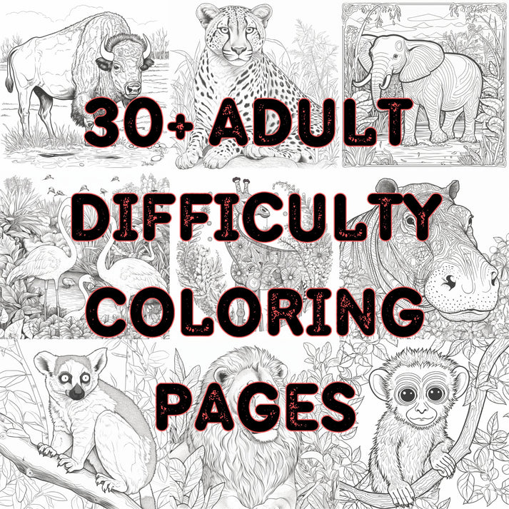 Zoo Animal Collection 30+ Coloring Pages - Download and Color – Quick ...